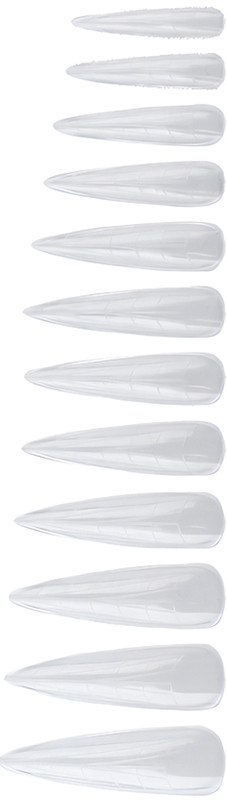 Верхні форми для нарощування Nail Forms Stiletto Valeri, 120 шт  Фото 2 