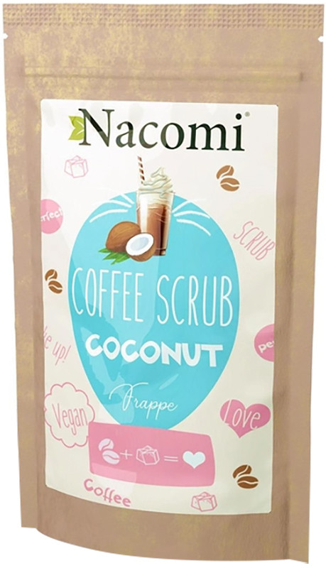 Кофейный скраб - Кокос 200 г Nacomi