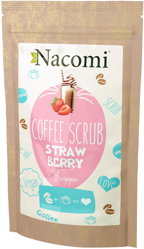 Кофейный скраб - Клубника 200 г Nacomi