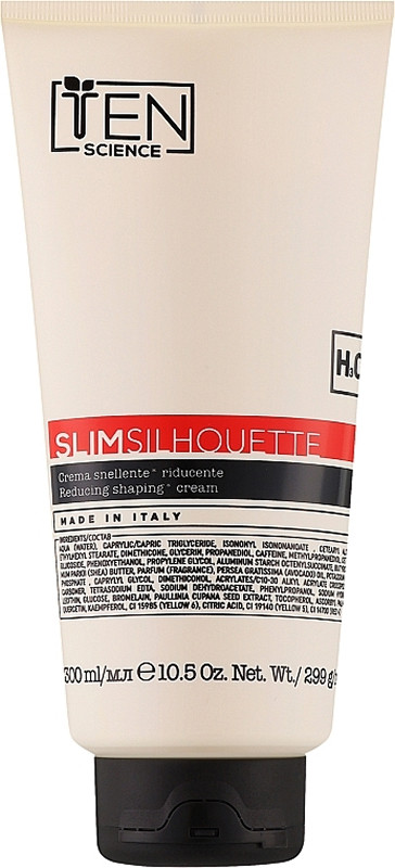 Крем для коррекции фигуры Стройный силуэт Slim Silhouette Shaping Cream Ten Science, 300 мл