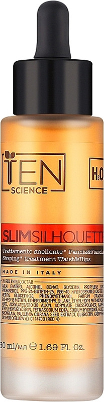 Сыворотка для коррекции талии и бедер Slim Silhouette Shaping Waist And Hips Ten Science, 50 мл