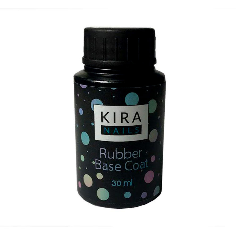 Kira Nails Rubber Base Coat - каучуковое, базовое покрытие, без кисти, 30 мл