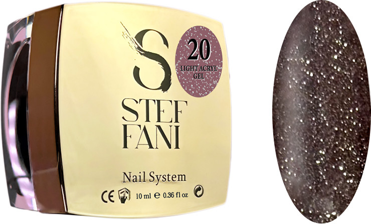 Рідкий гель для нігтів Light Acryl Gel 20 Steffani, 10 мл