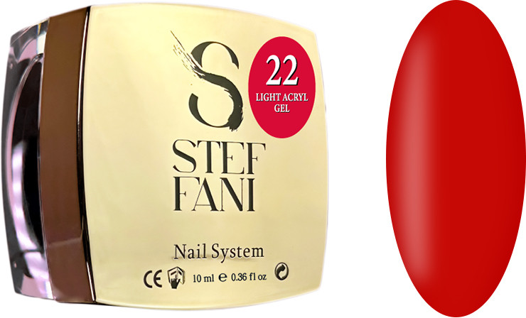 Жидкий гель для ногтей Light Acryl Gel 22 Steffani, 10 мл