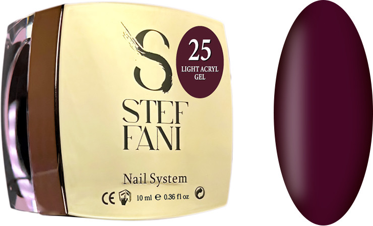 Рідкий гель для нігтів Light Acryl Gel 25 Steffani, 10 мл
