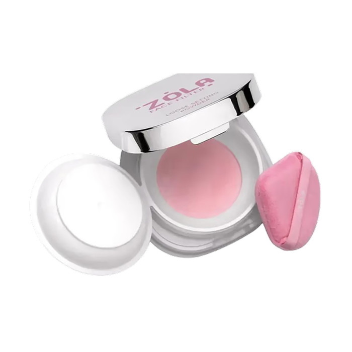 Пудра фиксирующая рассыпная для лица Face Filter 02 Translucent Pink Zola, 8 г