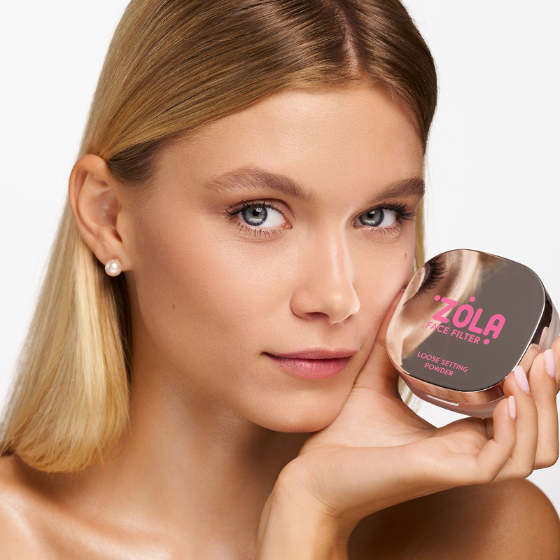 Пудра фіксуюча розсипна для обличчя Face Filter 02 Translucent Pink Zola, 8 г на beauty-prof.com Фото 3 Пудра фіксуюча розсипна для обличчя Face Filter 02 Translucent Pink Zola, 8 г Фото 3