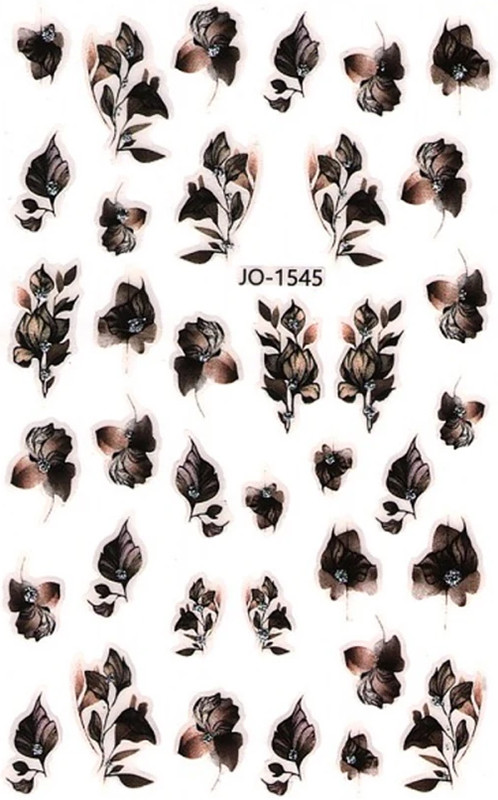 Наклейка для ногтей JO1545 со стразами.