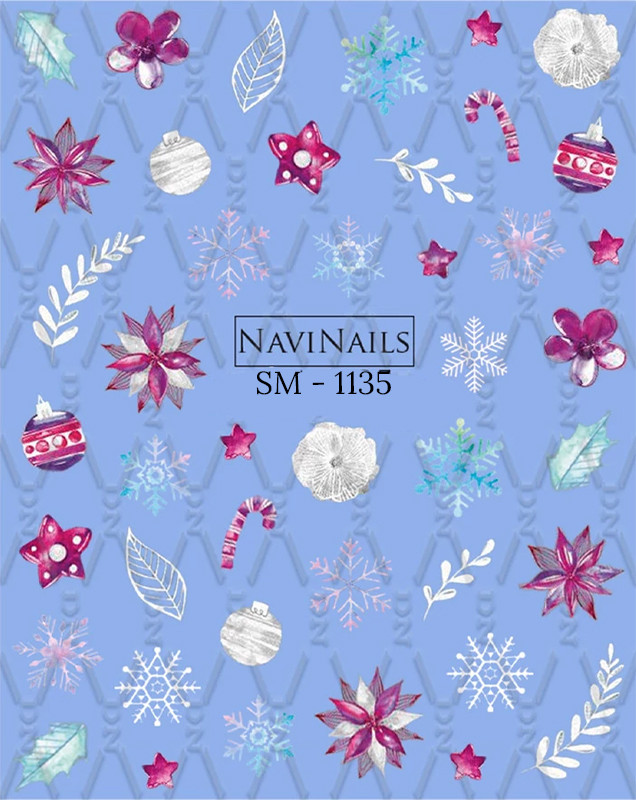 Наклейка для ногтей SM 1135