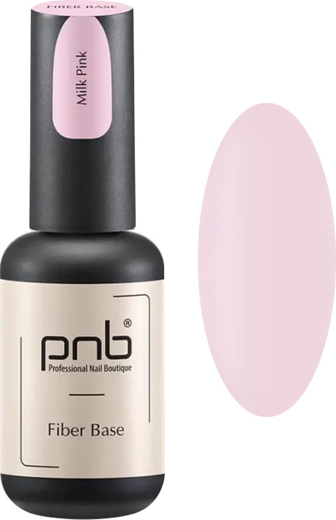 База файбер бело-молочная Fiber Base Milk Pink PNB, 8 мл