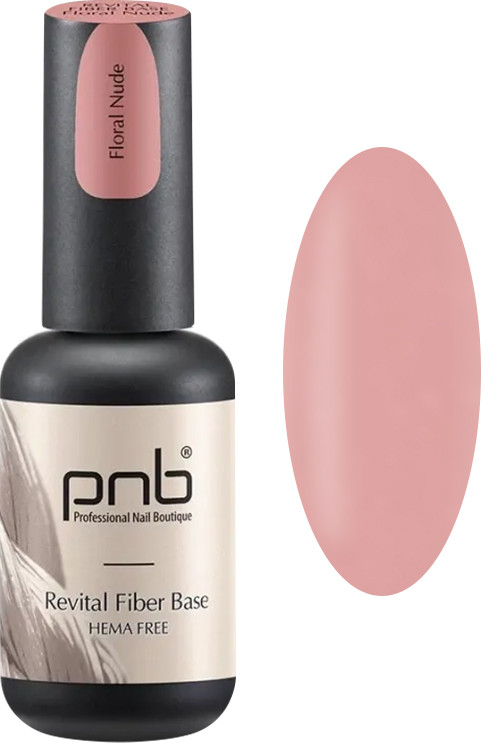 База файбер Revital розовый нюд Fiber Base Floral Nude PNB, 8 мл