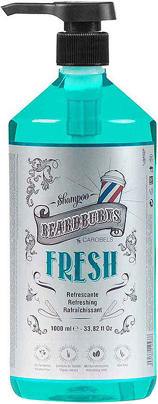 Шампунь освіжаючий з екстрактом ментолу Fresh Beardburys, 1000 мл