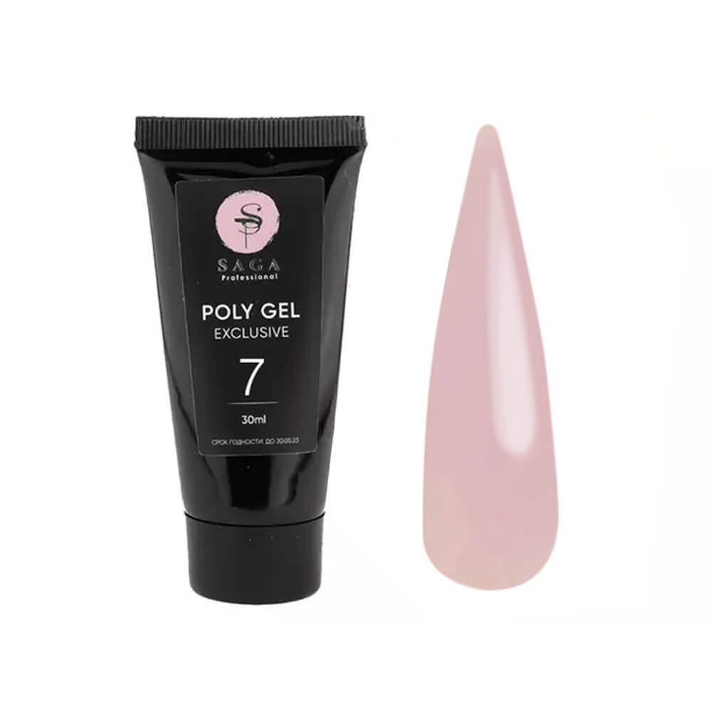 Полигель Poly Gel Exclusive №7 Saga Professional, 30 мл