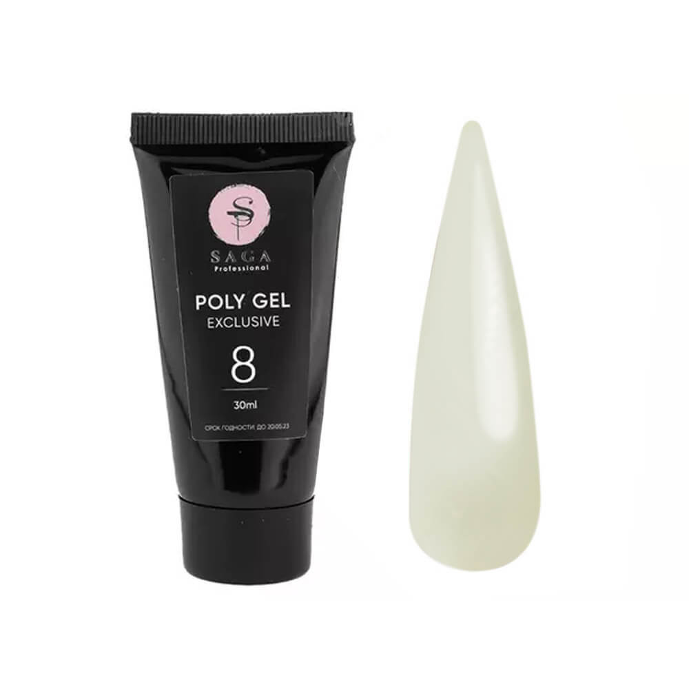 Полигель Poly Gel Exclusive №8 Saga Professional, 30 мл