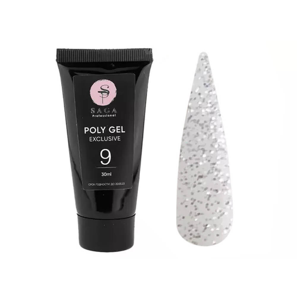 Полигель Poly Gel Exclusive №9 Saga Professional, 30 мл
