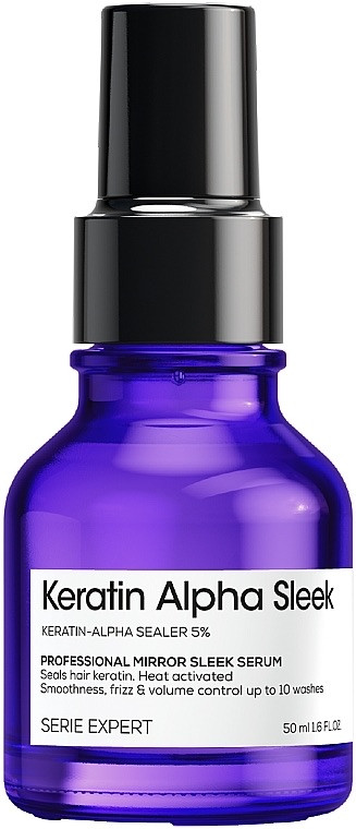 Сыворотка для гладкости и контроля пушистости Keratin Alpha Sleek L’Oreal Professionnel Paris,50 мл