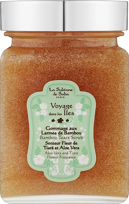 Скраб для тела Bamboo Tears Scrub Tiare Flowers and Aloe Vera La Sultan De Saba, 300 мл