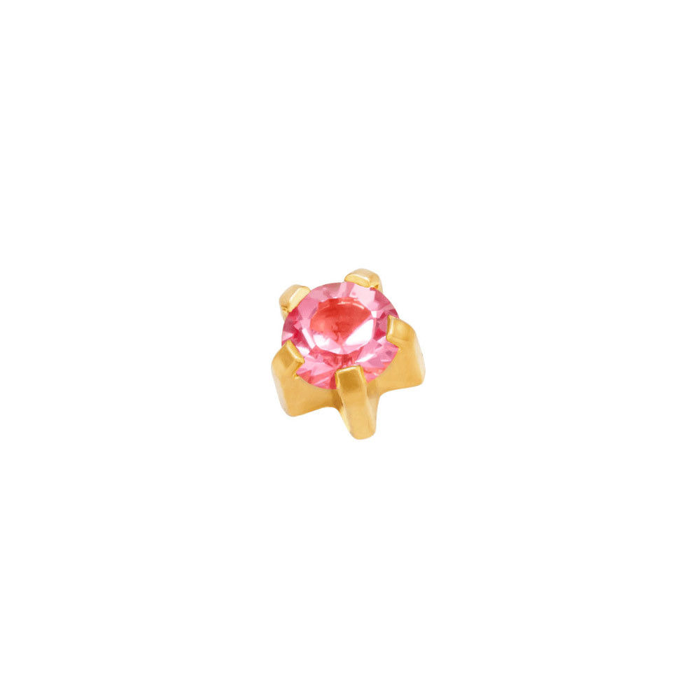 Сережки для вух турмалін кран золото R 110 Y Studex, 3 мм