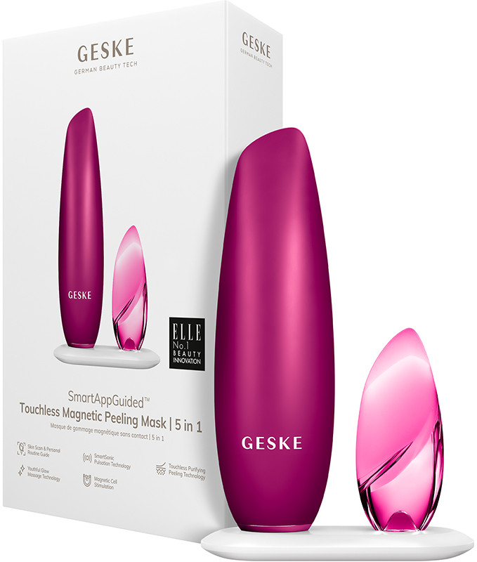 Безконтактна магнітна пілінг маска GESKE Touchless Magnetic Peeling Mask 5 в 1 бузковий 