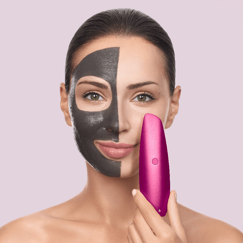 Безконтактна магнітна пілінг маска GESKE Touchless Magnetic Peeling Mask 5 в 1 бузковий  Фото 4 