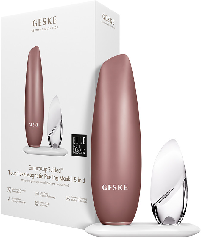 Безконтактна магнітна пілінг маска GESKE Touchless Magnetic Peeling Mask 5 в 1 пудровий