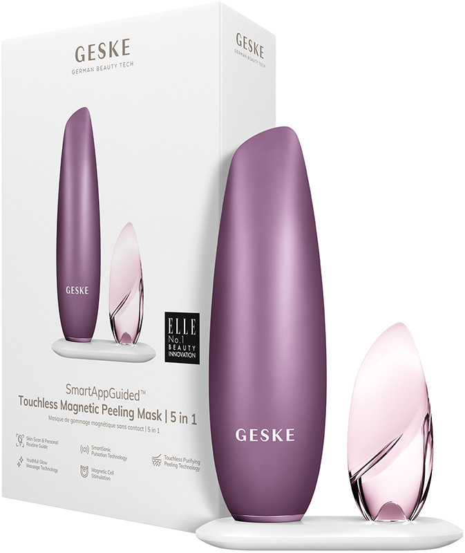 Безконтактна магнітна пілінг маска GESKE Touchless Magnetic Peeling Mask 5 в 1 фіолетовий