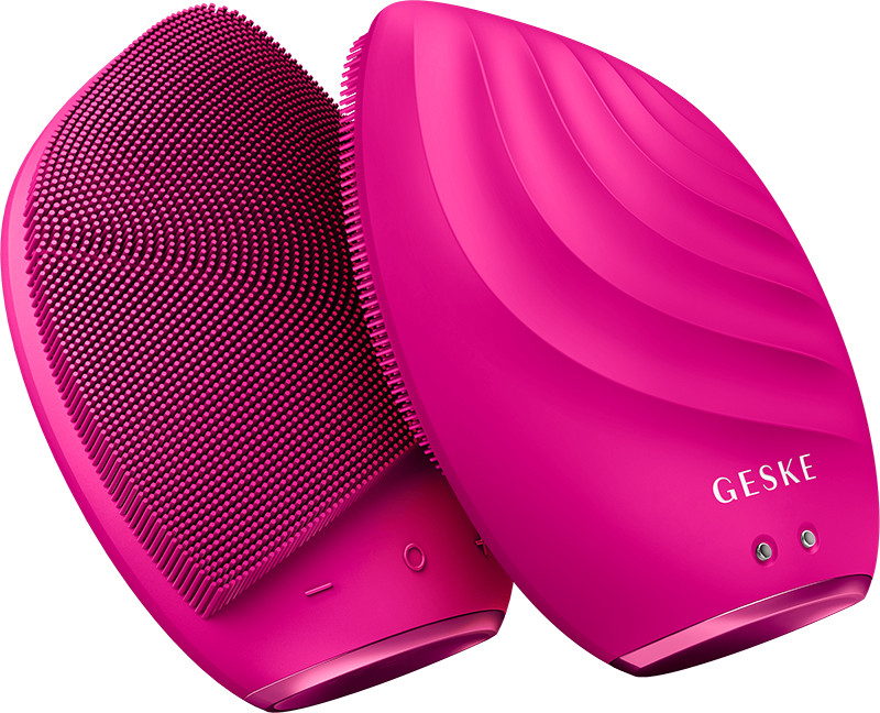 Електронна звукова щітка для обличчя GESKE Sonic Facial Brush 5 в 1 бузковий  Фото 3 
