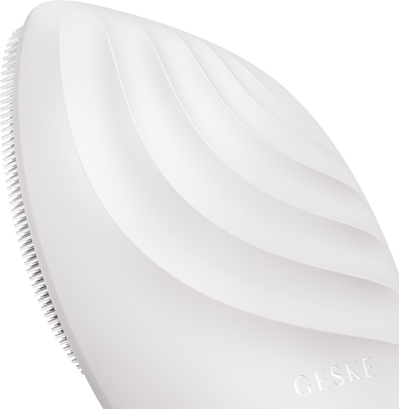 Электронная звуковая щетка для лица GESKE Sonic Facial Brush 5 в 1 пудровый Фото 2