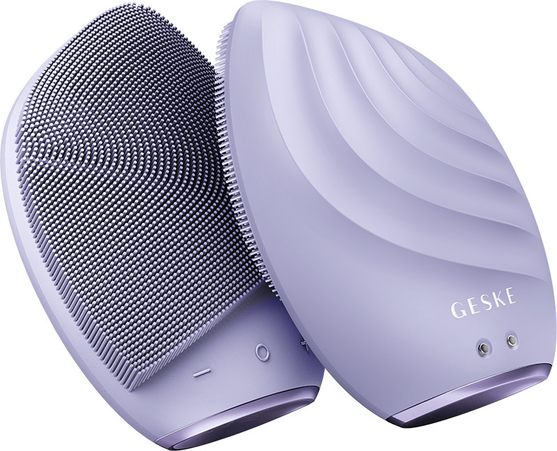 Електронна звукова щітка для обличчя GESKE Sonic Facial Brush 5 в 1 фіолетовий на beauty-prof.com Фото 3 Електронна звукова щітка для обличчя GESKE Sonic Facial Brush 5 в 1 фіолетовий Фото 3