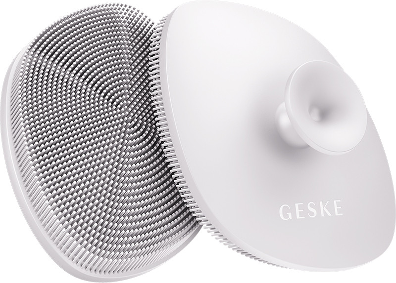 Щітка для обличчя GESKE Facial Brush 4 в 1 пудровий з тримачем на beauty-prof.com Фото 3 Щітка для обличчя GESKE Facial Brush 4 в 1 пудровий з тримачем Фото 3