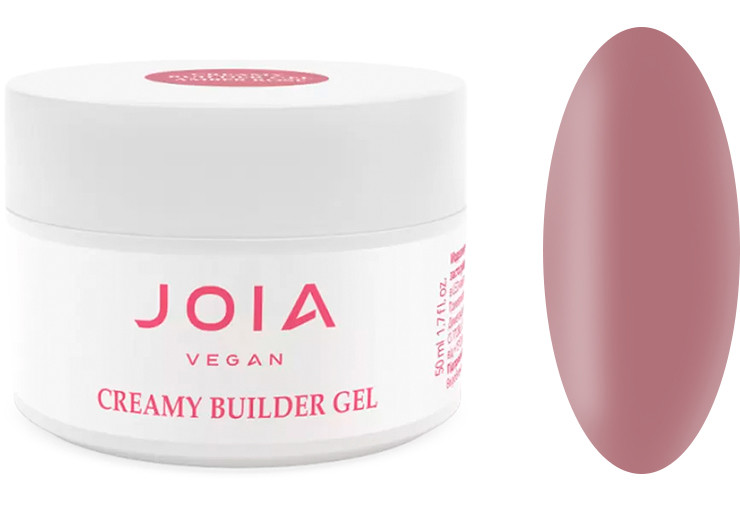 Моделирующий гель Creamy Builder Gel Amber Rose JOIA vegan, 50 мл