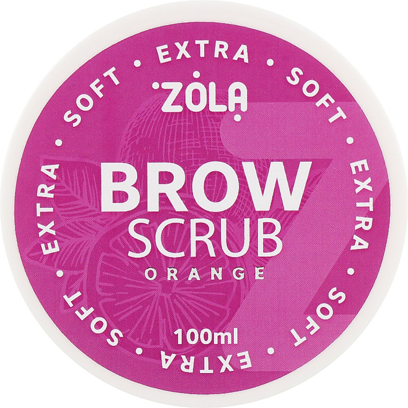 Скраб для бровей Extra Soft Апельсин Zola, 100 мл на beauty-prof.com Скраб для бровей Extra Soft Апельсин Zola, 100 мл