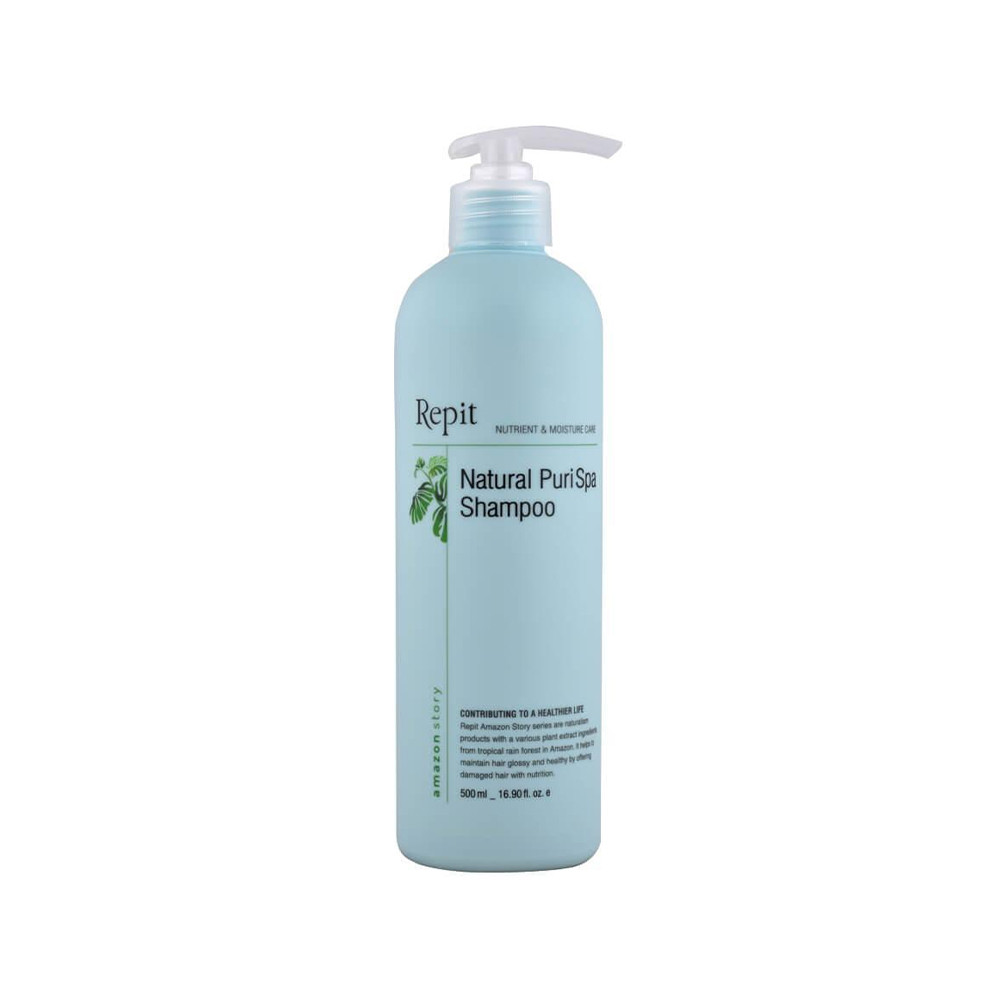 Шампунь освежающий для волос склонных к жирности Natural Puri SPA Amazon Story Repit, 500 мл