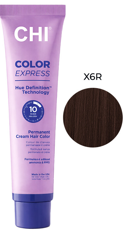 Крем-краска безаммиачная перманентная для волос  X6R светлый красный Color Express CHI, 85 г