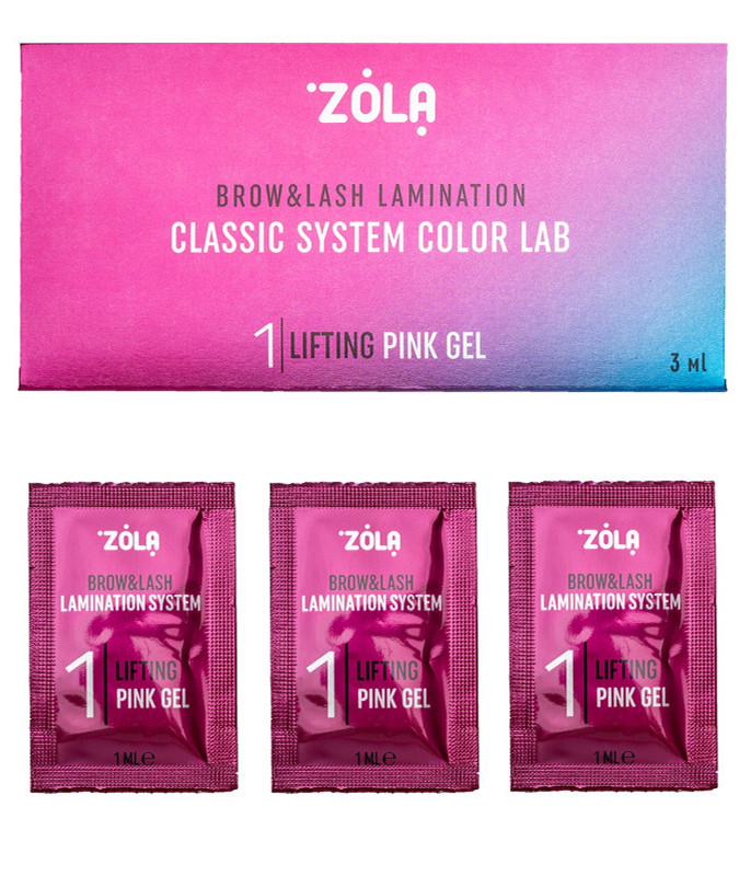 Набор для ламинирования в саше 01 Lifting Pink Gel Color Lab ZOLA, 3х1 мл на beauty-prof.com Набор для ламинирования в саше 01 Lifting Pink Gel Color Lab ZOLA, 3х1 мл