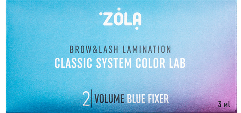 Набор для ламинирования в саше 02 Volume Blue Fixer Color Lab ZOLA, 3х1 мл  Фото 2 