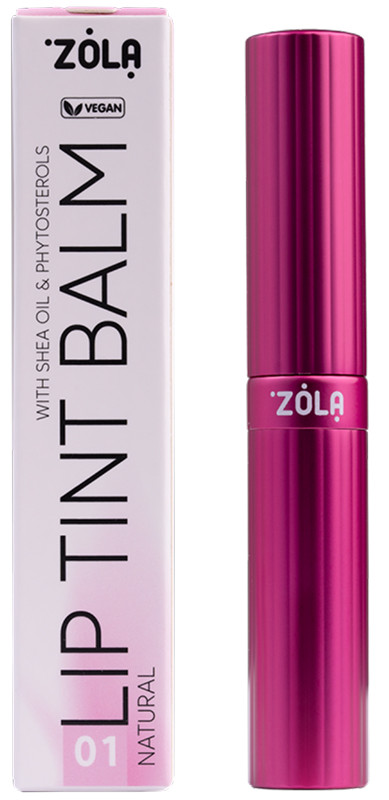 Оттеночный бальзам для губ 01 Natural Lip Tint Balm ZOLA, 3г