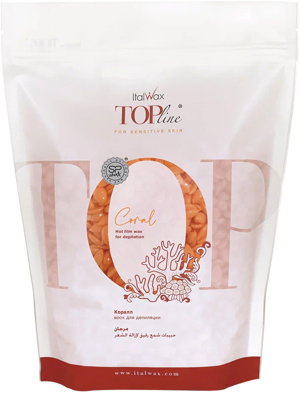 Воск в гранулах Коралл TOP Formula ItalWax премиум-класс, 750 г