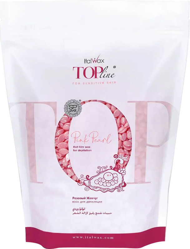 Воск в гранулах Розовый жемчуг TOP Formula ItalWax премиум-класс, 750 г