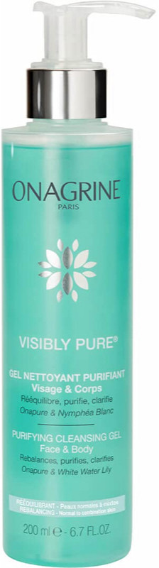 Гель очищающий Visibly Pure Onagrine, 200 мл