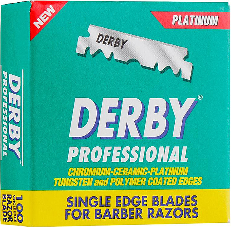 Лезвия-половинки Professional Half Blades Derby, 100 шт