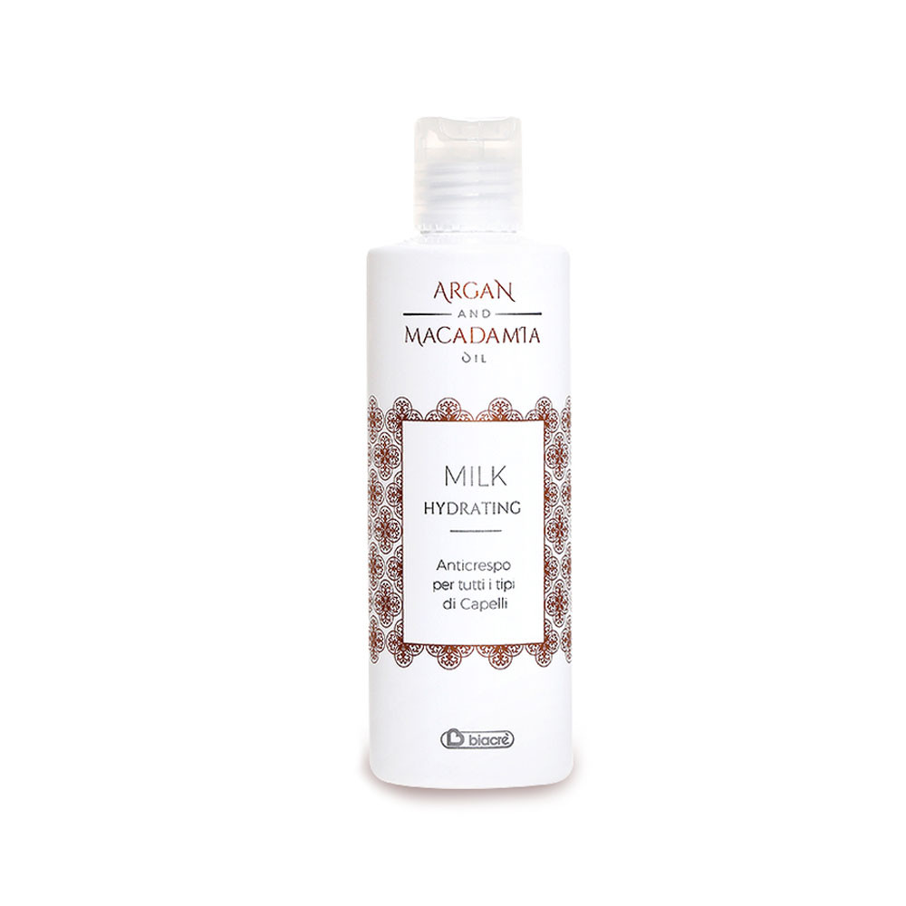 Молочко-антистатик Hydrating Milk Argan та Macadamia BIACRE, 200 мл