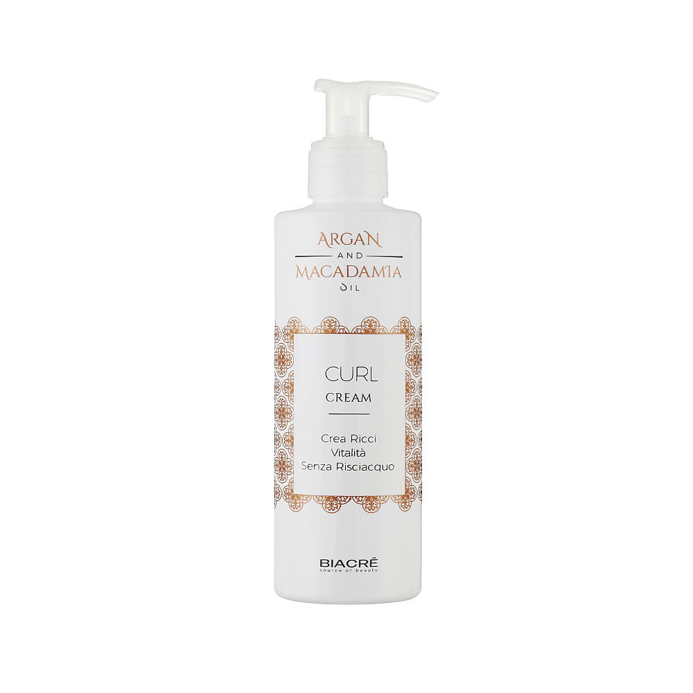 Крем для кучерявого волосся CURL cream Argan and Macadamia BIACRE, 200 мл