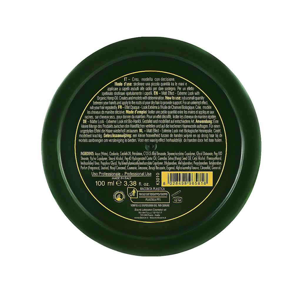 Модельуюча матова паста для волосся MATT Paste Hypstercity man hemp BIACRE, 100 мл  Фото 2 