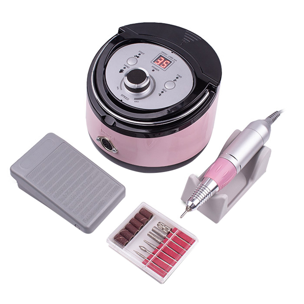 Фрезер для маникюра Bucos ZS-606 Pink Professional (65W/35000 обертів)  Фото 3 