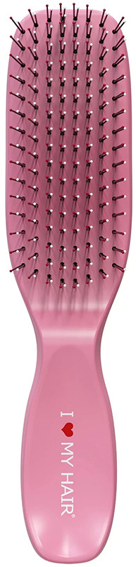 Щітка для волосся глянцева рожева S Spider Classic, I Love My Hair 