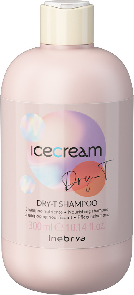 Шампунь для сухих, вьющихся и окрашенных волос Shampoo Dry-T, 300 мл, ТМ Inebrya
