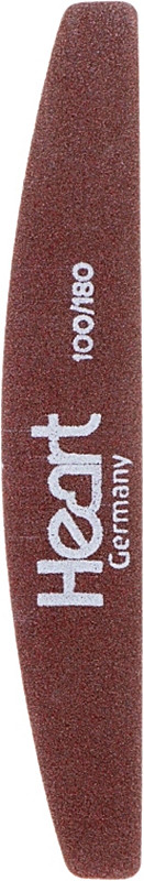 Пилка для ногтей Heart Brown Half, 100/180