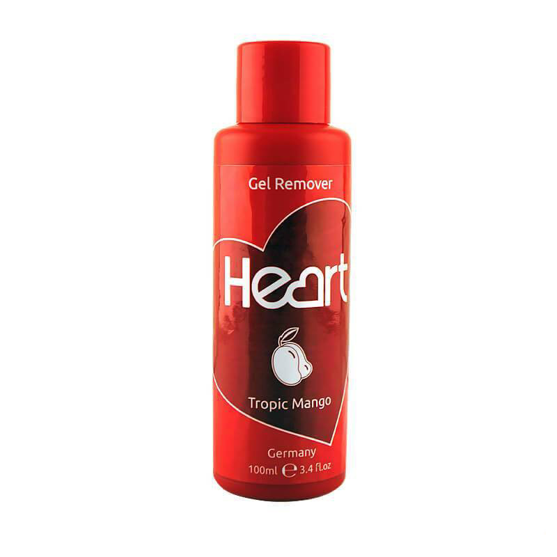 Жидкость для снятия гель-лака Gel Remover 100 мл. (Тропический манго) HEART*