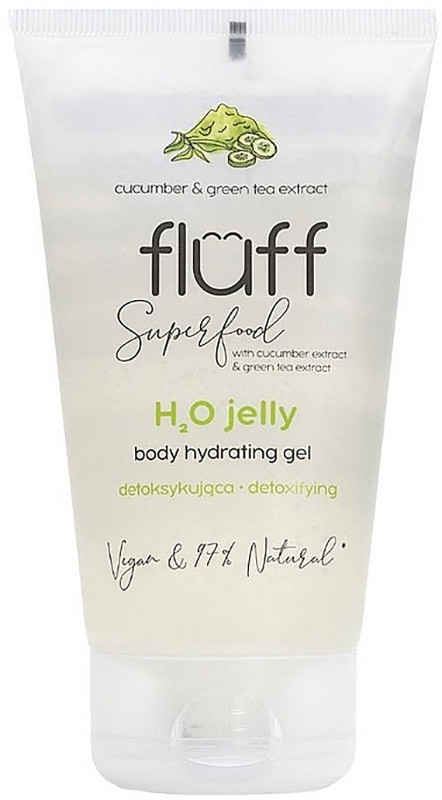 H2o Gel, Body Hydrating Gel 150 мл, огурец, зеленый чай Fluff